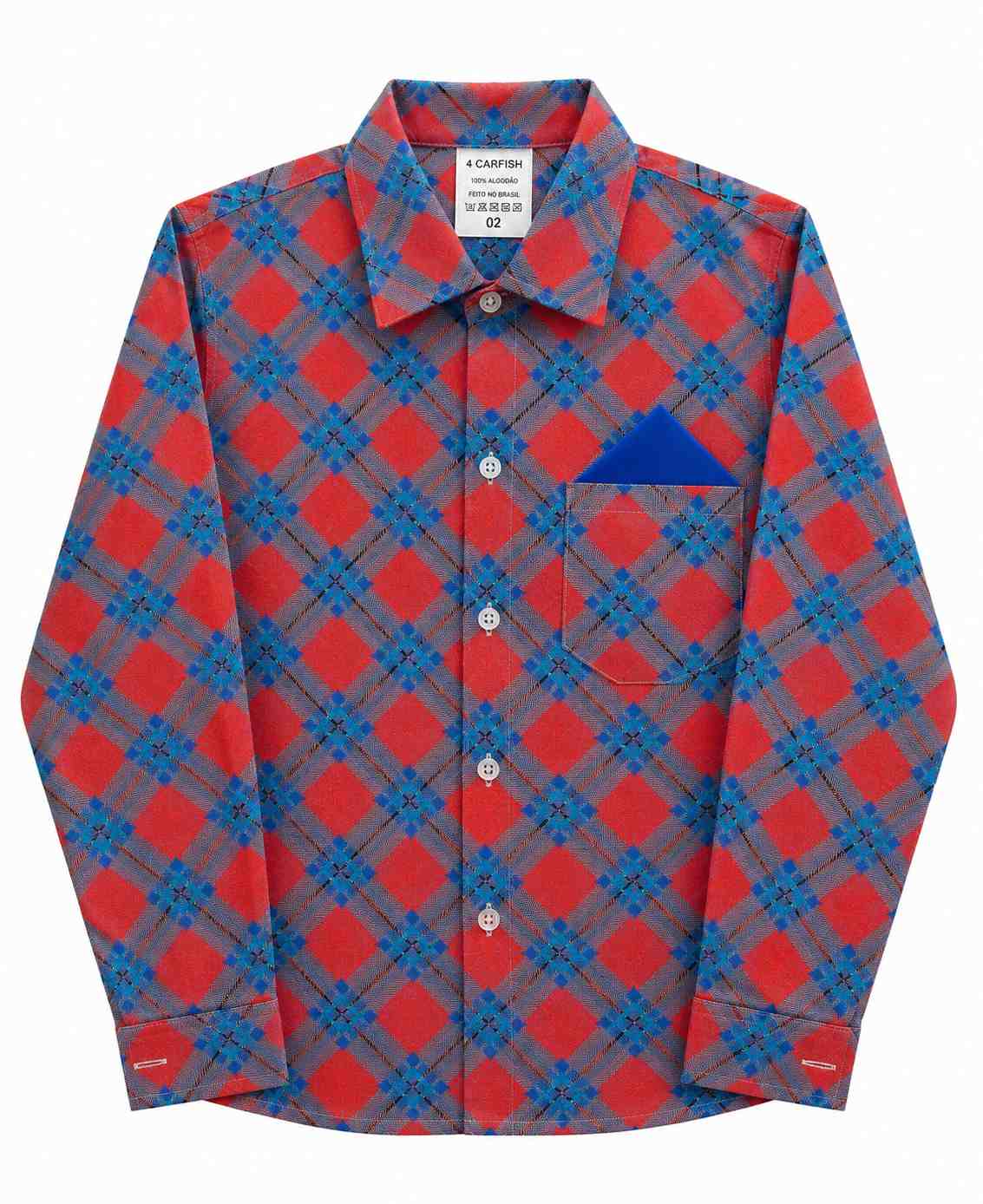CAMISA JUNINA XADREZ INFANTIL  REF 421